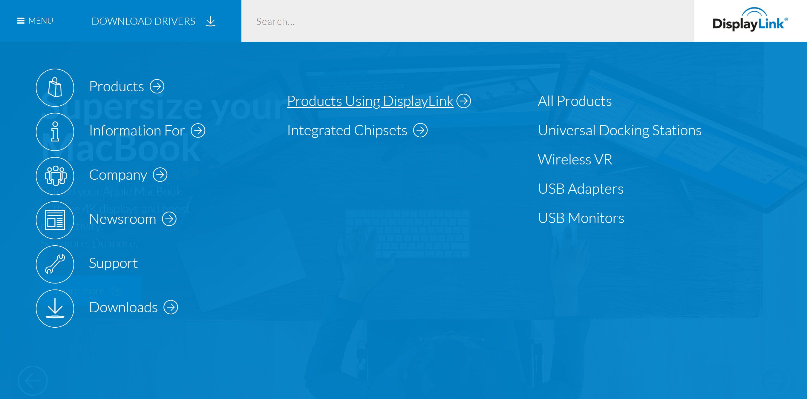 Nested hamburger menu
